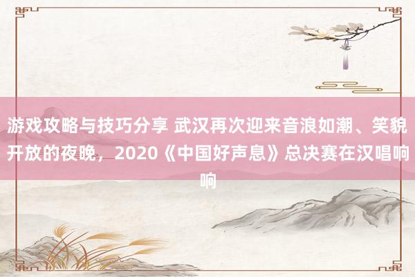 游戏攻略与技巧分享 武汉再次迎来音浪如潮、笑貌开放的夜晚，2020《中国好声息》总决赛在汉唱响