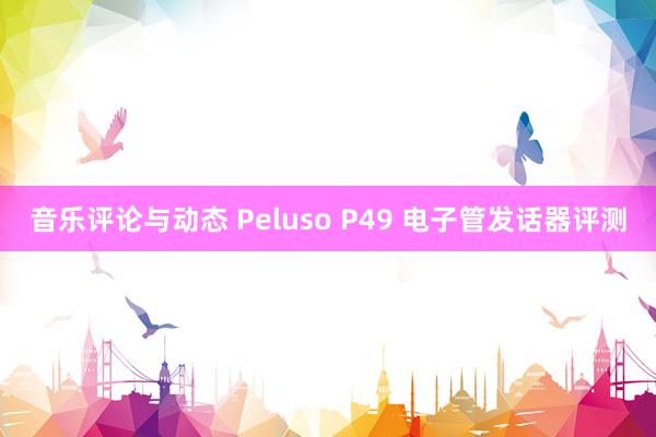 音乐评论与动态 Peluso P49 电子管发话器评测