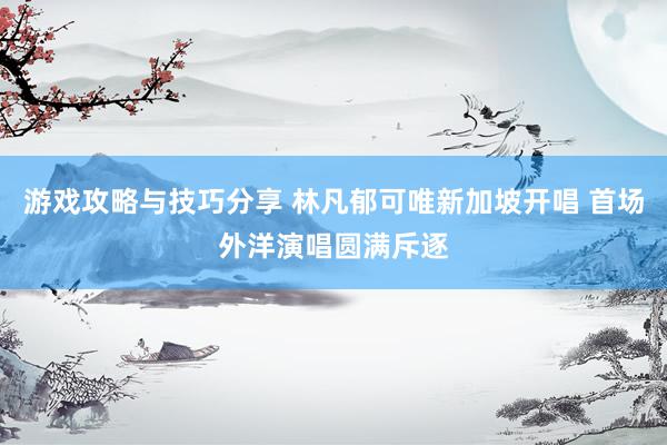 游戏攻略与技巧分享 林凡郁可唯新加坡开唱 首场外洋演唱圆满斥逐