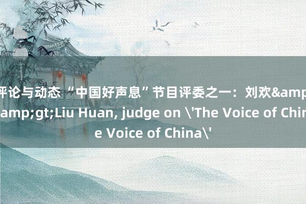 音乐评论与动态 “中国好声息”节目评委之一：刘欢&lt;br/&gt;Liu Huan, judge on 'The Voice of China'